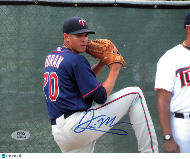 Jovani Moran Minnesota Twins Signed 8x10 Photo PSA
