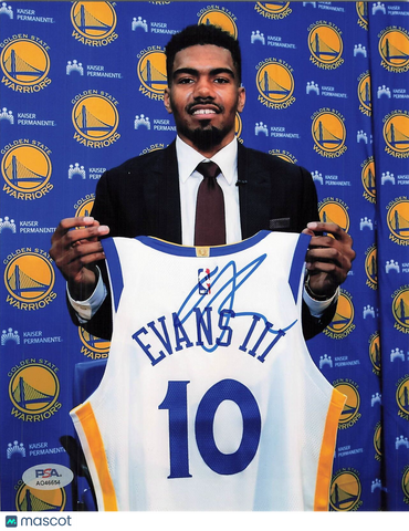 Jacob Evans signed 8x10 photo PSA/DNA Warriors Autographed