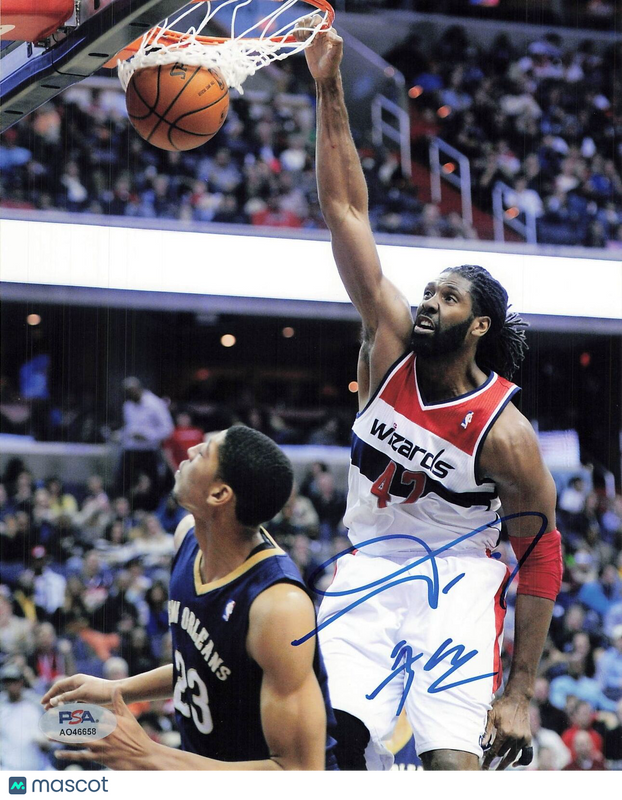 Nene Hilario signed 8x10  photo PSA/DNA Washington Wizards Autographed