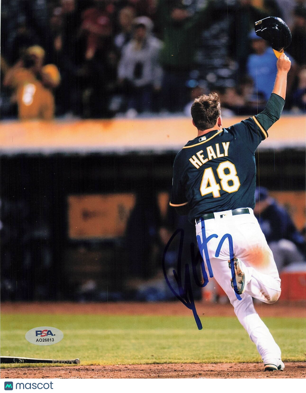 Ryon Healy signed 8x10 Photo PSA/DNA Oakland Athletics