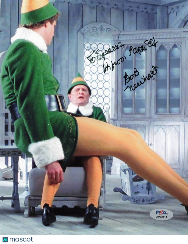 Bob Newhart Signed 8x10 Elf Photo PSA Autographed