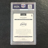 2016-17 NBA Hoops #288 Ivica Zubac Signed Card AUTO PSA Slabbed RC Lakers