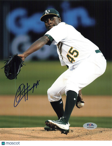 JHAREL COTTON signed 8x10 photo PSA/DNA Oakland Athletics Autographed
