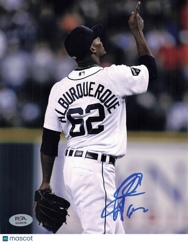 AL ALBURQUERQUE signed 8x10 photo PSA/DNA Detroit Tigers Autographed