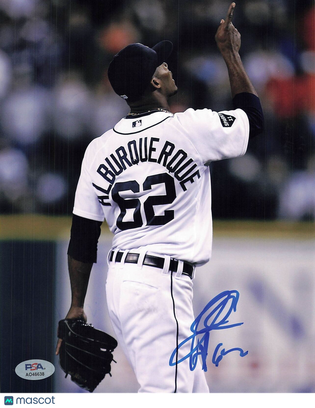 AL ALBURQUERQUE signed 8x10 photo PSA/DNA Detroit Tigers Autographed