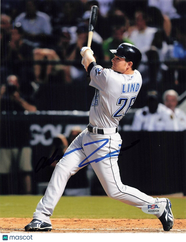 Adam Lind signed 8x10 photo PSA/DNA Autographed Toronto Blue Jays