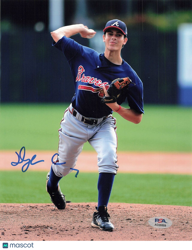 Dylan Cease signed 8x10 photo Atlanta Braves PSA/DNA Autographed