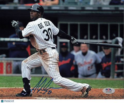Alejandro De Aza signed 8x10 photo Chicago White Sox PSA/DNA Autographed