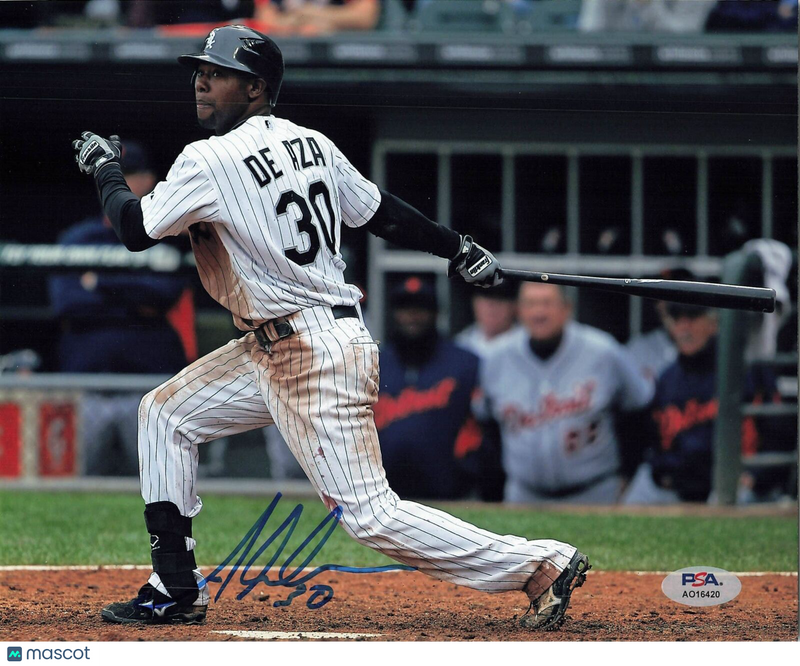 Alejandro De Aza signed 8x10 photo Chicago White Sox PSA/DNA Autographed