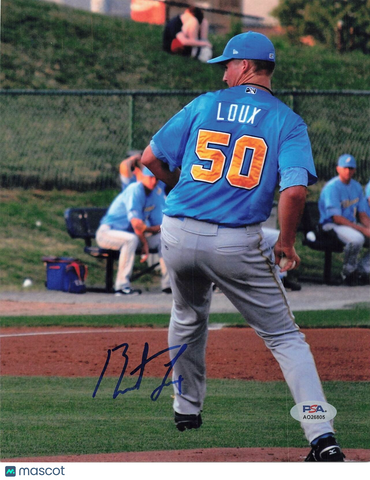 Shane Loux signed 8x10 photo PSA/DNA Detroit Tigers Autographed