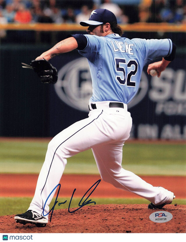 Josh Lueke signed 8x10 photo PSA/DNA Autographed Tampa Bay Rays