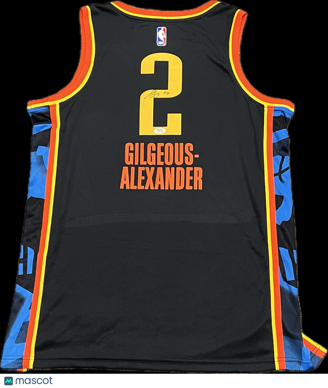 Shai Gilgeous-Alexander Signed Jersey PSA thunder Autographed