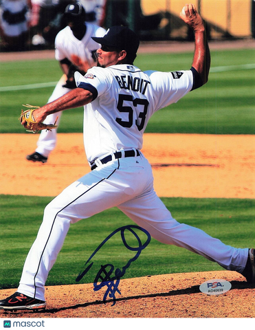 JOAQUIN BENOIT signed 8x10 photo PSA/DNA Detroit Tigers Autographed