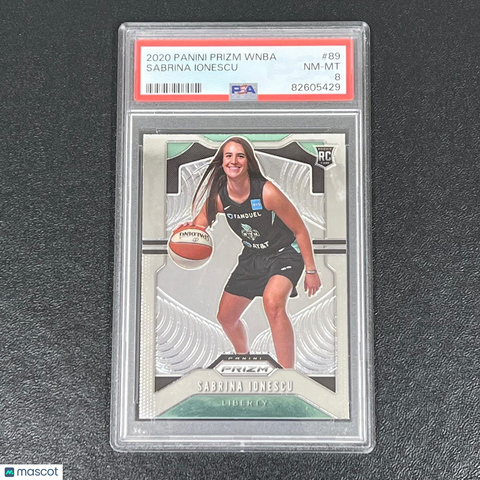2020 Panini Prizm WNBA #89 Sabrina Ionescu Prizm PSA Gem Mint 8 RC