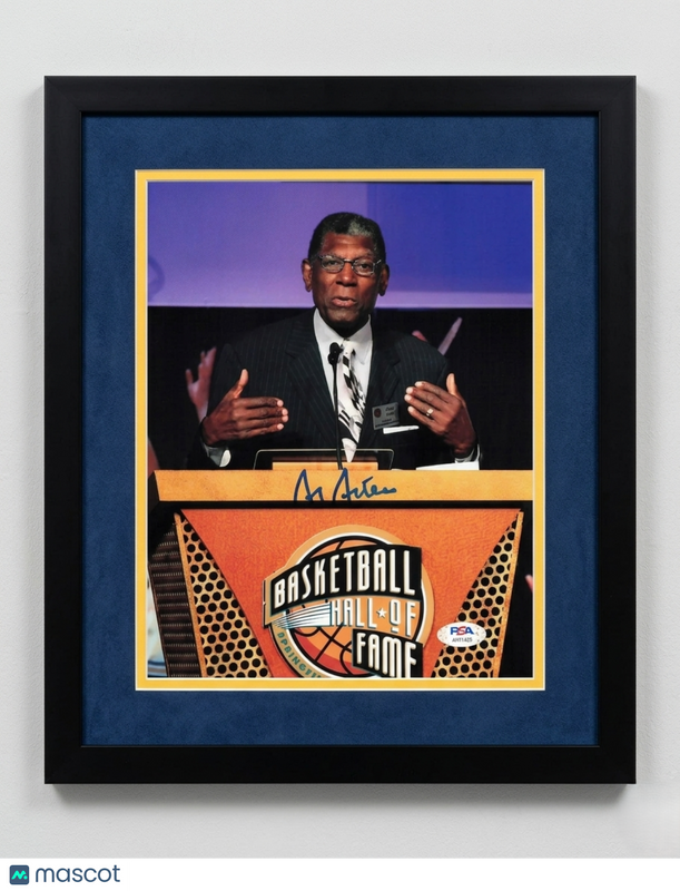 Al Attles Golden State Warriors Signed Basketball 8x10 Custom Framed Photo PSA