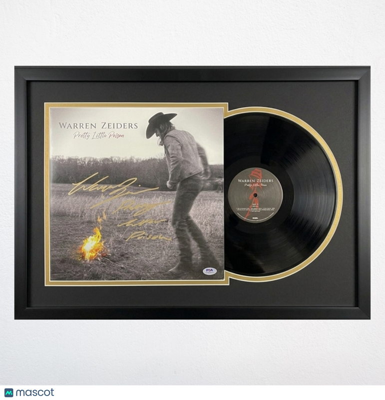 Warren Zeiders Signed Pretty Little Poison Custom Framed  Vinyl Album PSA