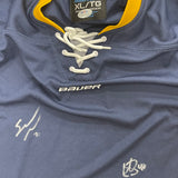 Spencer Knight and Arvid Soderblom Signed Chicago Blackhawks Hockey Jersey PSA