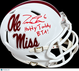 Trinidad Chambliss Signed Ole Miss Rebels Football Mini Helmet BAS Autographed