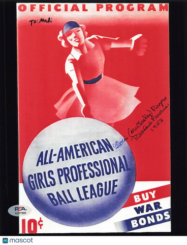 James McCloskey Rockford Peaches Signed 8x10 Photo PSA