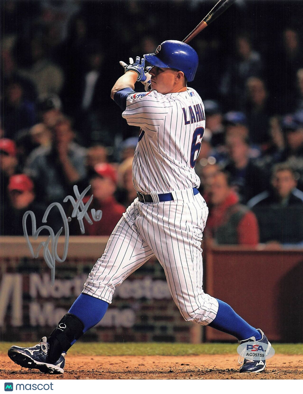 Bryan Lahair signed 8x10 photo PSA/DNA Chicago Cubs Autographed