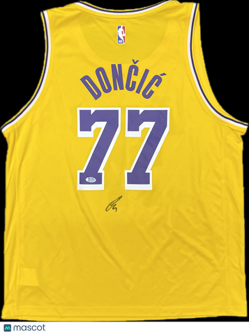 Luka Doncic Signed Jersey PSA Los Angeles Lakers Autographed