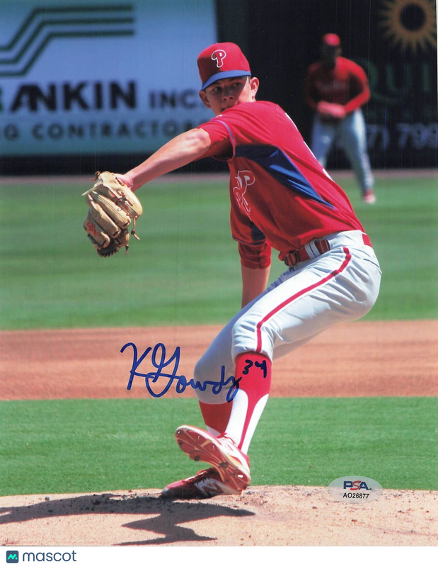 Kevin Gowdy signed 8x10 photo PSA/DNA Philadelphia Phillies Autographed