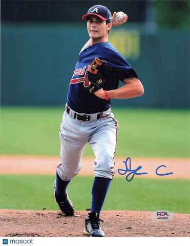 Dylan Cease signed 8x10 photo Atlanta Braves PSA/DNA Autographed