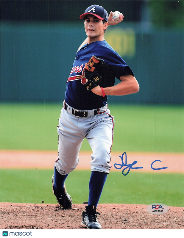 Dylan Cease signed 8x10 photo Atlanta Braves PSA/DNA Autographed