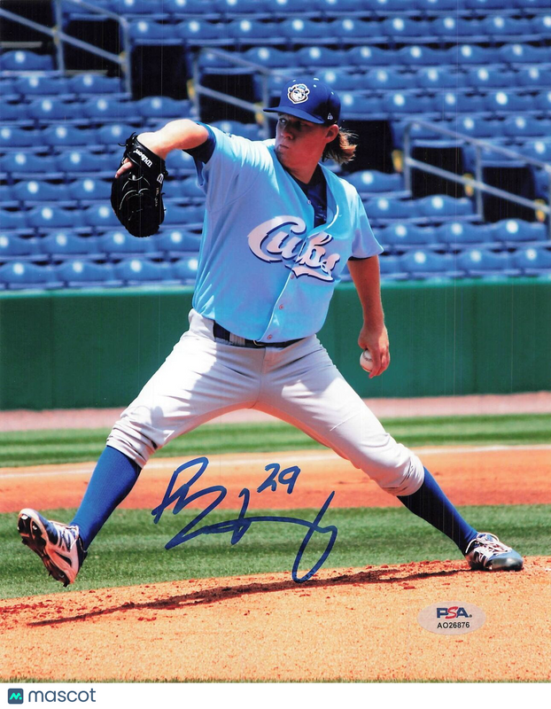 ROB ZASTRYZNY signed 8x10 photo PSA/DNA Chicago Cubs Autographed