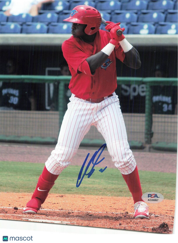 Cornelius Randolph signed 8x10 photo PSA/DNA Philadelphia Phillies Autographed