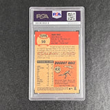 2002 Topps Heritage#50 Juan Cruz Signed Card Auto PSA Slabbed Cubs