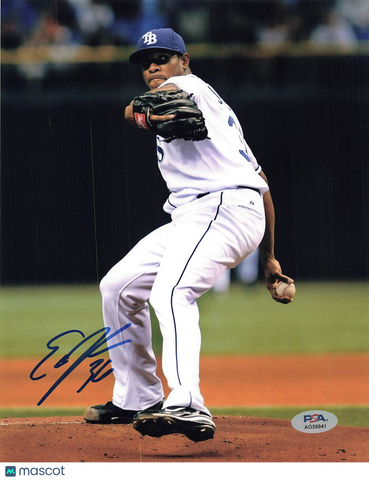 Edwin Jackson signed 8x10 photo PSA/DNA Autographed Tampa Bay Rays