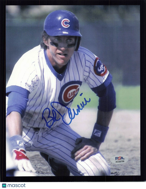 Bob Dernier signed 8x10 photo PSA/DNA Chicago Cubs Autographed