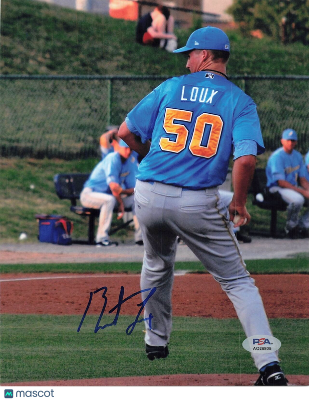 Barret Loux Signed 8x10 Photo PSA/DNA Chicago Cubs Autographed