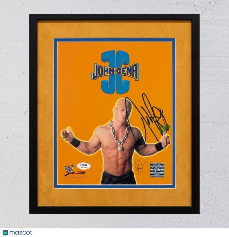 John Cena Signed Wrestling 8x10 Custom Framed Photo PSA Autographed