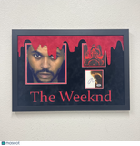 The Weeknd Signed CD Cover Framed PSA/DNA Autographed Hurry Up Tomorrow