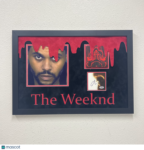 The Weeknd Signed CD Cover Framed PSA/DNA Autographed Hurry Up Tomorrow