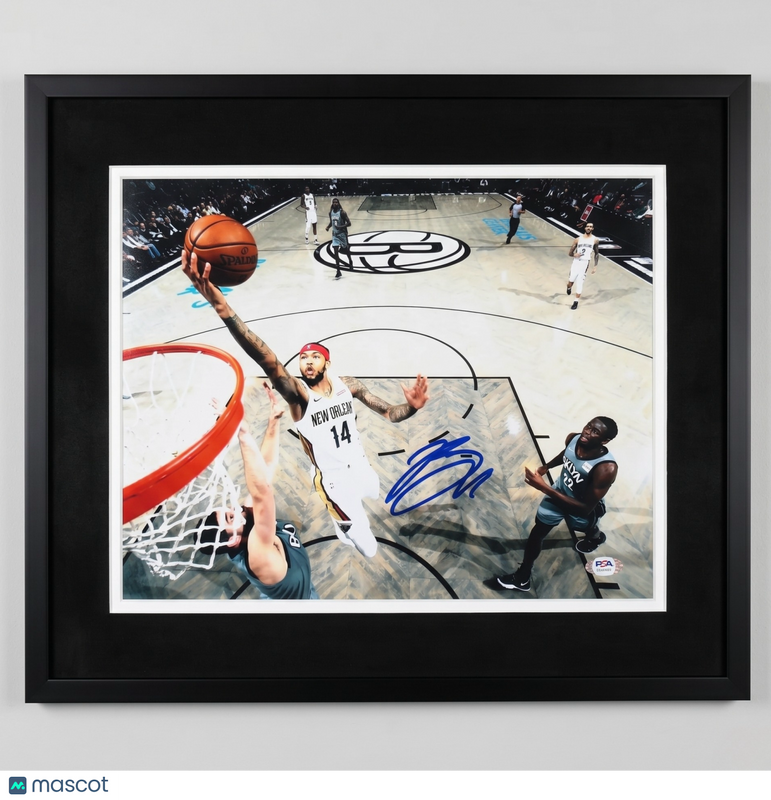 Brandon Ingram New Orleans Pelicans Signed 11x14 Custom Framed Photo PSA