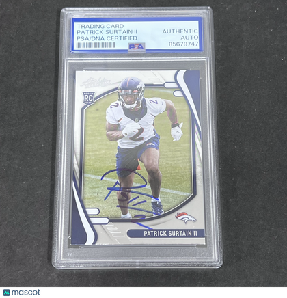 2021 Patrick Surtain II Panini #143 Signed Card PSA Auto Auth Autographed