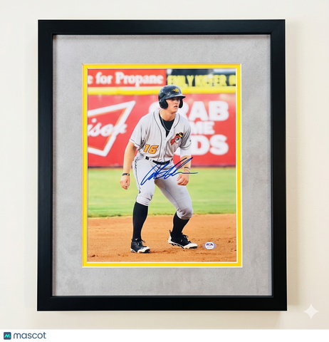 Austin Meadows West Virginia Black Bears Signed 11x14 Custom Framed Photo PSA