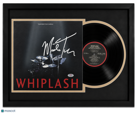 Miles Teller Signed Whiplash Custom Framed Vinyl Album PSA Auth