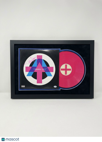 Tommy Lee Signed Framed Andro Album PSA Autographed 18x26