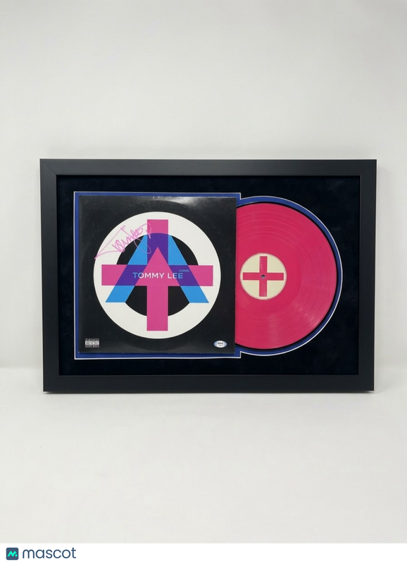 Tommy Lee Signed Framed Andro Album PSA Autographed 18x26