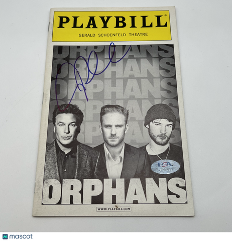 Alec Baldwin Signed "Orphans" PLAYBILL PSA/DNA Autographed Actor