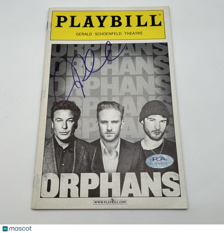 Alec Baldwin Signed "Orphans" PLAYBILL PSA/DNA Autographed Actor