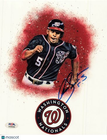 Adrian Sanchez Washington Nationals Signed 8x10 Photo PSA