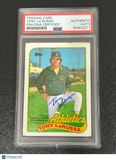 1989 Topps #224 Tony La Russa Signed Card Auto PSA Slabbed Oakland Athletics