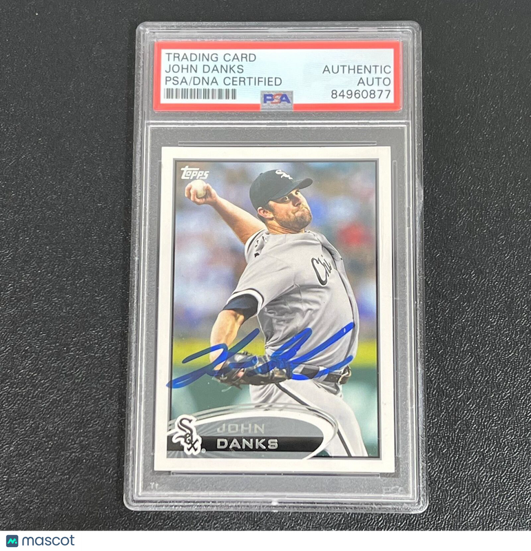 2012-13 Topps #311 John Danks Signed Card PSA Slabbed AUTO White Sox