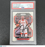 2021-22 Panini Prizm #169 Eric Gordon Signed Card AUTO PSA Slabbed Rockets