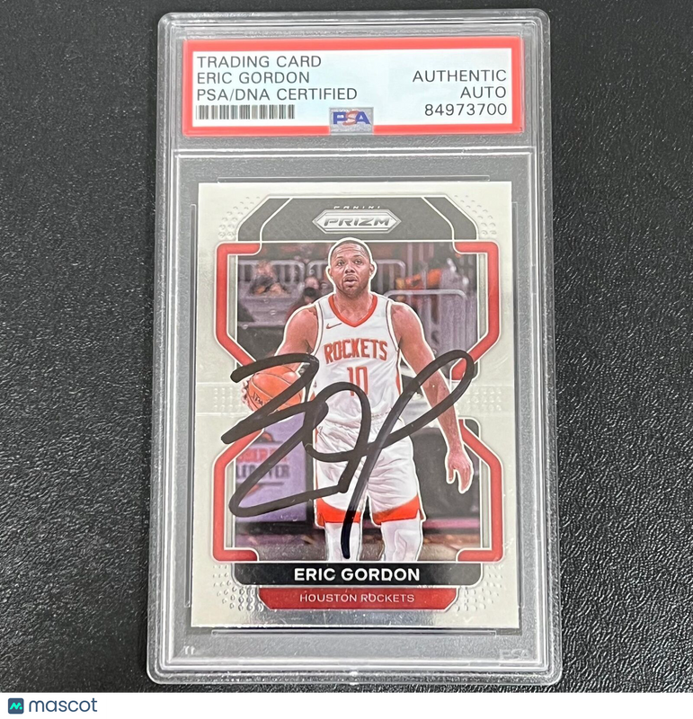 2021-22 Panini Prizm #169 Eric Gordon Signed Card AUTO PSA Slabbed Rockets